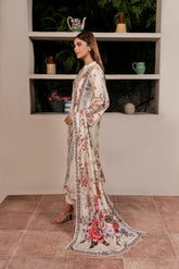 Resham Unstitched Cambric 3 Pcs Printed Suit D749